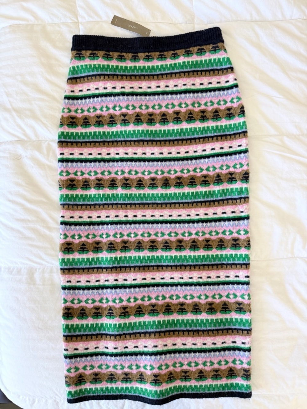 J. Crew Fair Aisle Midi Skirt Small